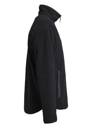 Fleecová mikina YOKE HALF ZIP Černá Side Fleecová mikina YOKE HALF ZIP Černá Side