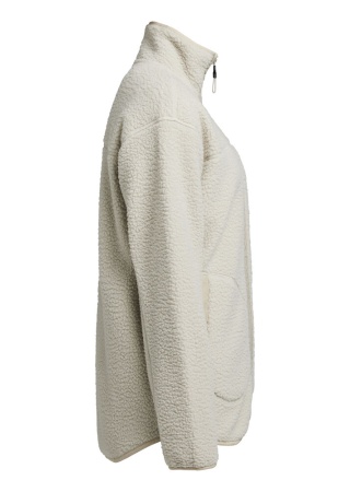 Celopropínací dámská fleece bunda YOKE Písková Side Celopropínací dámská fleece bunda YOKE Písková Side