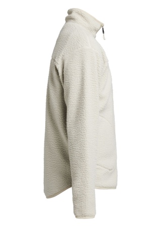 Celopropínací fleece bunda YOKE Písková Side Celopropínací fleece bunda YOKE Písková Side
