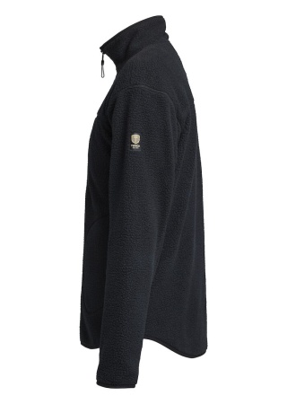Celopropínací fleece bunda YOKE Černá Side Celopropínací fleece bunda YOKE Černá Side