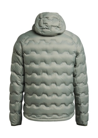 Péřová lehká bunda TXLITE SHIBUI Šalvějově zelená Back Péřová lehká bunda TXLITE SHIBUI Šalvějově zelená Back