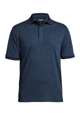 Pánské polo TXLITE melange Dark Navy Front Pánské polo TXLITE melange Dark Navy Front