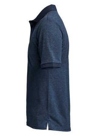 Pánské polo TXLITE melange Dark Navy Side Pánské polo TXLITE melange Dark Navy Side