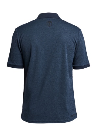 Pánské polo TXLITE melange Dark Navy Back Pánské polo TXLITE melange Dark Navy Back
