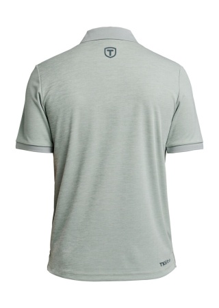Pánské polo TXLITE melange Zeleno-šedá Back Pánské polo TXLITE melange Zeleno-šedá Back