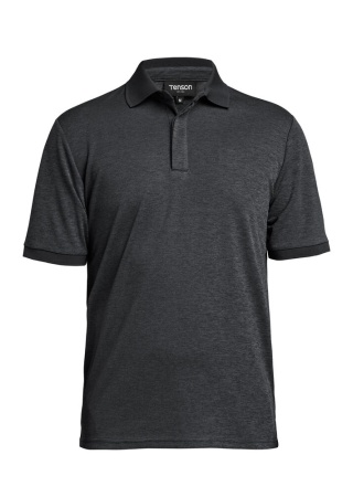 Pánské polo TXLITE melange Černá Front Pánské polo TXLITE melange Černá Front