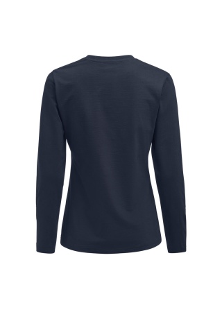 Dámské tričko HEAVIER PRO LS DARK NAVY Back Dámské tričko HEAVIER PRO LS DARK NAVY Back