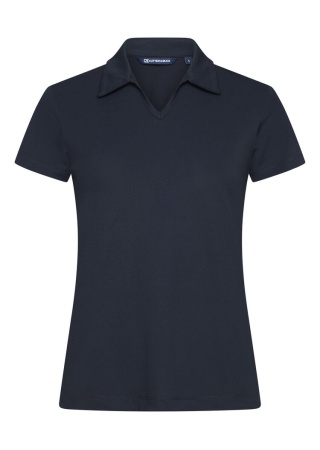 Dámská polokošile VIRTUE POLO V-NECK NavyBlue Front Dámská polokošile VIRTUE POLO V-NECK NavyBlue Front