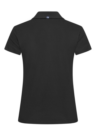 Dámská polokošile VIRTUE POLO V-NECK BLACK Back Dámská polokošile VIRTUE POLO V-NECK BLACK Back