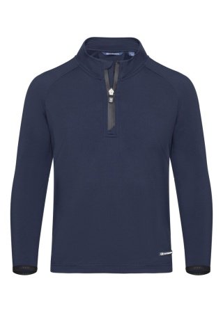 Dětská sportovní mikina ADAPT HALFZIP NavyBlue Front Dětská sportovní mikina ADAPT HALFZIP NavyBlue Front