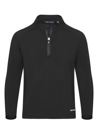 Dětská sportovní mikina ADAPT HALFZIP BLACK Front