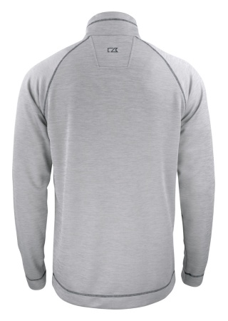 Svetr CHAMBERS HALF ZIP GREY MELANGE Back Svetr CHAMBERS HALF ZIP GREY MELANGE Back
