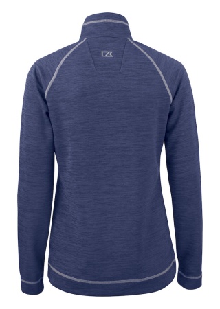 Dámský svetr CHAMBERS HALF ZIP DENIM MELANGE Back Dámský svetr CHAMBERS HALF ZIP DENIM MELANGE Back