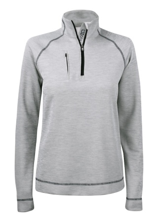 Dámský svetr CHAMBERS HALF ZIP GREY MELANGE Front Dámský svetr CHAMBERS HALF ZIP GREY MELANGE Front