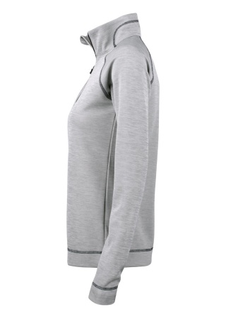 Dámský svetr CHAMBERS HALF ZIP GREY MELANGE Side Dámský svetr CHAMBERS HALF ZIP GREY MELANGE Side