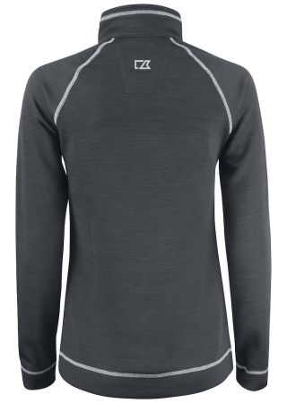 Dámský svetr CHAMBERS HALF ZIP Šedá Melange Back Dámský svetr CHAMBERS HALF ZIP Šedá Melange Back
