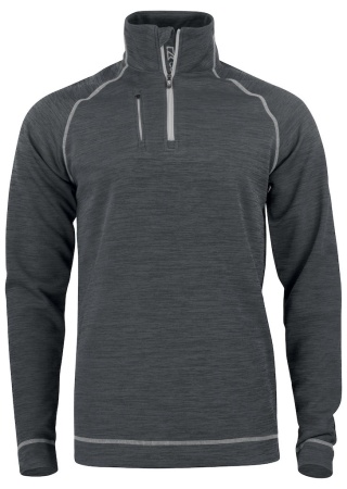 Dětský svetr CHAMBERS HALF ZIP Šedá Melange Front Dětský svetr CHAMBERS HALF ZIP Šedá Melange Front