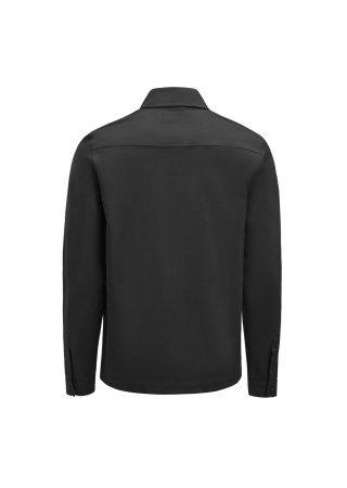 Lehká bundokošile MODERN ZIP OVERSHIRT Černá Back Lehká bundokošile MODERN ZIP OVERSHIRT Černá Back