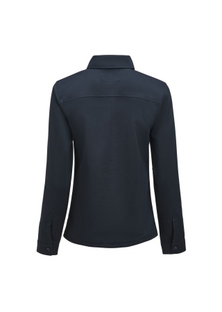 Lehká dámská bundokošile MODERN ZIP OVERSHIRT Námořnická modrá Back Lehká dámská bundokošile MODERN ZIP OVERSHIRT Námořnická modrá Back