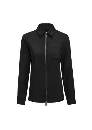 Lehká dámská bundokošile MODERN ZIP OVERSHIRT Černá Front Lehká dámská bundokošile MODERN ZIP OVERSHIRT Černá Front