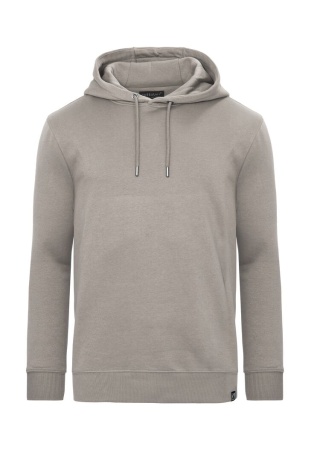 Mikina KEY HOOD (GOTS) SAND Front Mikina KEY HOOD (GOTS) SAND Front