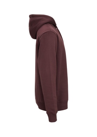 Mikina KEY HOOD (GOTS) BURGUNDY Side Mikina KEY HOOD (GOTS) BURGUNDY Side