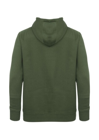 Mikina KEY HOOD (GOTS) DK GREEN Back Mikina KEY HOOD (GOTS) DK GREEN Back