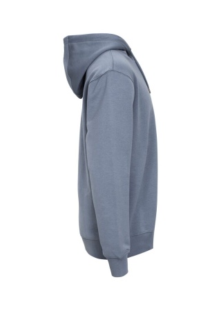 Mikina KEY HOOD (GOTS) DUSTY BLUE Side Mikina KEY HOOD (GOTS) DUSTY BLUE Side