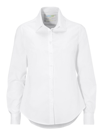 Dámská košile POPLIN (GOTS) Bílá Front Dámská košile POPLIN (GOTS) Bílá Front