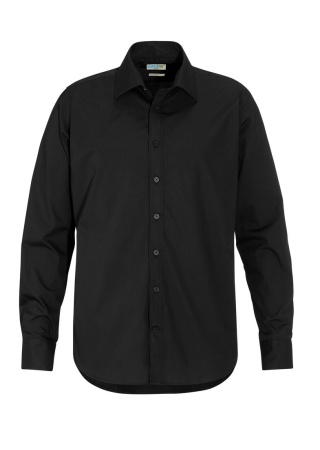Košile POPLIN comfort fit (GOTS) Černá Front Košile POPLIN comfort fit (GOTS) Černá Front