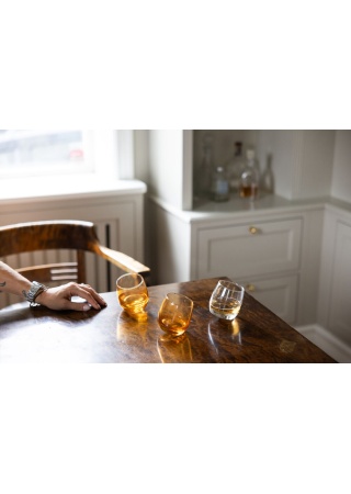Sklenice na whiskey, 6 ks, jantar  