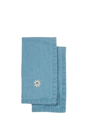 Utěrky EDEN, 2 kusy, modrý denim default Utěrky EDEN, 2 kusy, modrý denim default