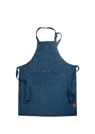 Zástěra ARON, modrý denim default Zástěra ARON, modrý denim default