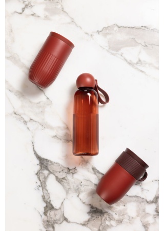 Lahev rPET TURE, 600 ml, bordeaux  