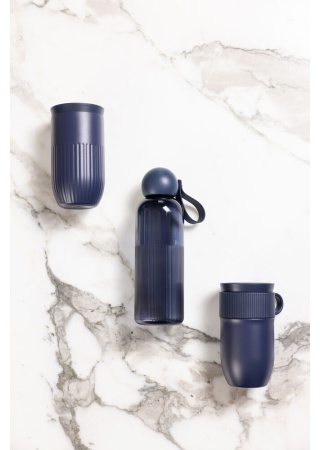 Lahev rPET TURE, 600 ml, modrá Lahev rPET TURE, 600 ml, modrá