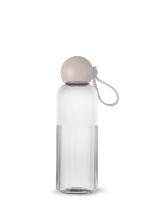 Lahev rPET TURE, 600 ml, světle šedá default 
