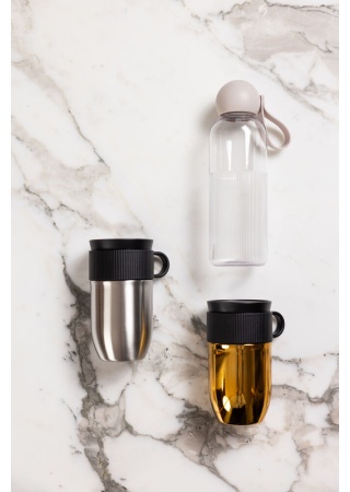 Lahev rPET TURE, 600 ml, světle šedá  