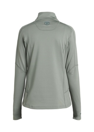 Dámská bunda TXLITE WINDBLOCK HALF ZIP Šalvějově zelená Back Dámská bunda TXLITE WINDBLOCK HALF ZIP Šalvějově zelená Back