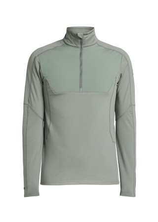 Bunda TXLITE WINDBLOCK HALF ZIP Šalvějově zelená Front Bunda TXLITE WINDBLOCK HALF ZIP Šalvějově zelená Front