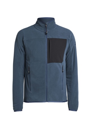 Fleecová mikina HIMALAYA FULL ZIP POCKET DARK BLUE Front