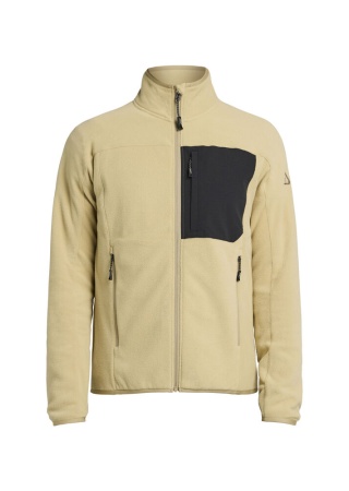 Fleecová mikina HIMALAYA FULL ZIP POCKET BEIGE Front