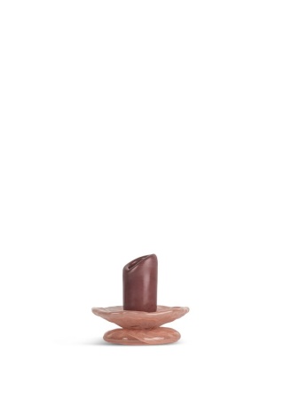 Svícen Lara XS, bordeaux/růžový BYON Front