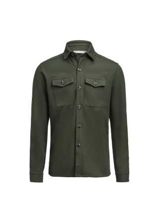 Overshirt HICKSVILLE GREEN Front Overshirt HICKSVILLE GREEN Front