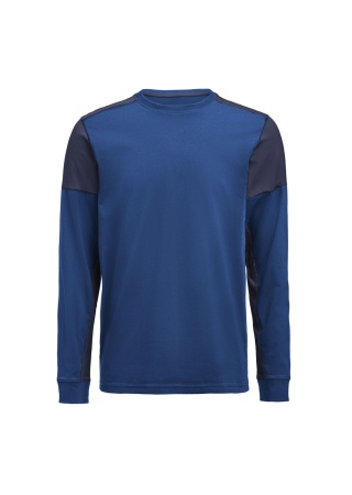 Tričko PRIME T L/S Kobaltová/námořnická Front