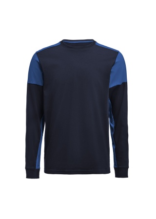 Tričko PRIME T L/S Námořnická/kobaltová Front