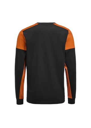 Tričko PRIME T L/S Černá/oranžová Back Tričko PRIME T L/S Černá/oranžová Back