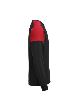 Tričko PRIME T L/S Černá/červená Side