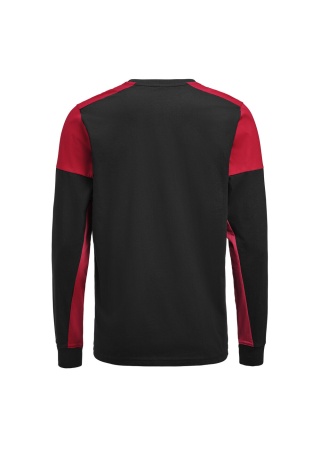 Tričko PRIME T L/S Černá/červená Back Tričko PRIME T L/S Černá/červená Back
