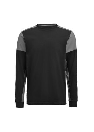 Tričko PRIME T L/S Černá/antracit Front Tričko PRIME T L/S Černá/antracit Front