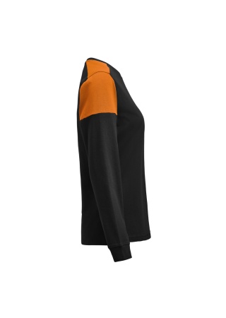 Dámské tričko PRIME T L/S Černá/oranžová Side